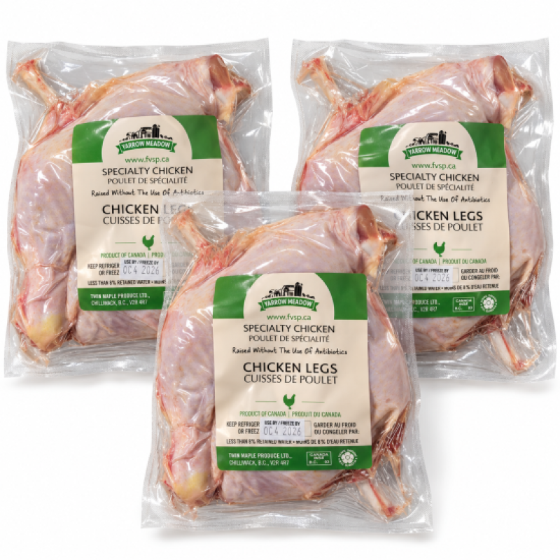 10 lbs Local Free Run Chicken Whole Legs (2/Pack)